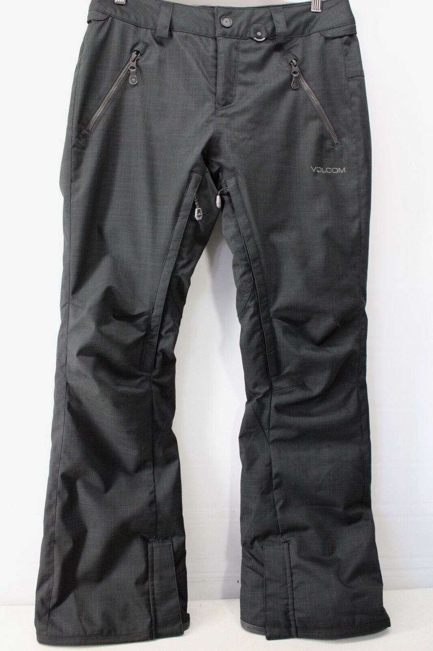 VOLCUM TRUE TO THIS MODERN SLIM FIT SKI SNOWBOARD PANTS BLACK WOMEN'S MEDIUM